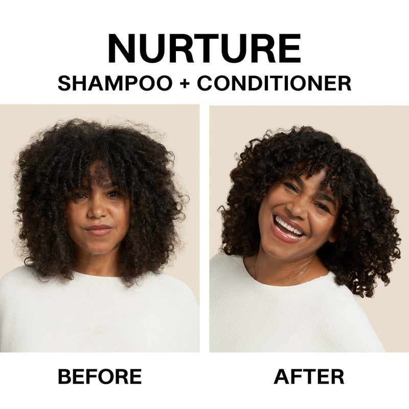 JVN Nurture Hydrating Conditioner, Moisturizing Conditioner for All Hair Types, Detangles & Softens Hair, Made with Clean Hemisqualane (10 Fl Oz) - Image 2
