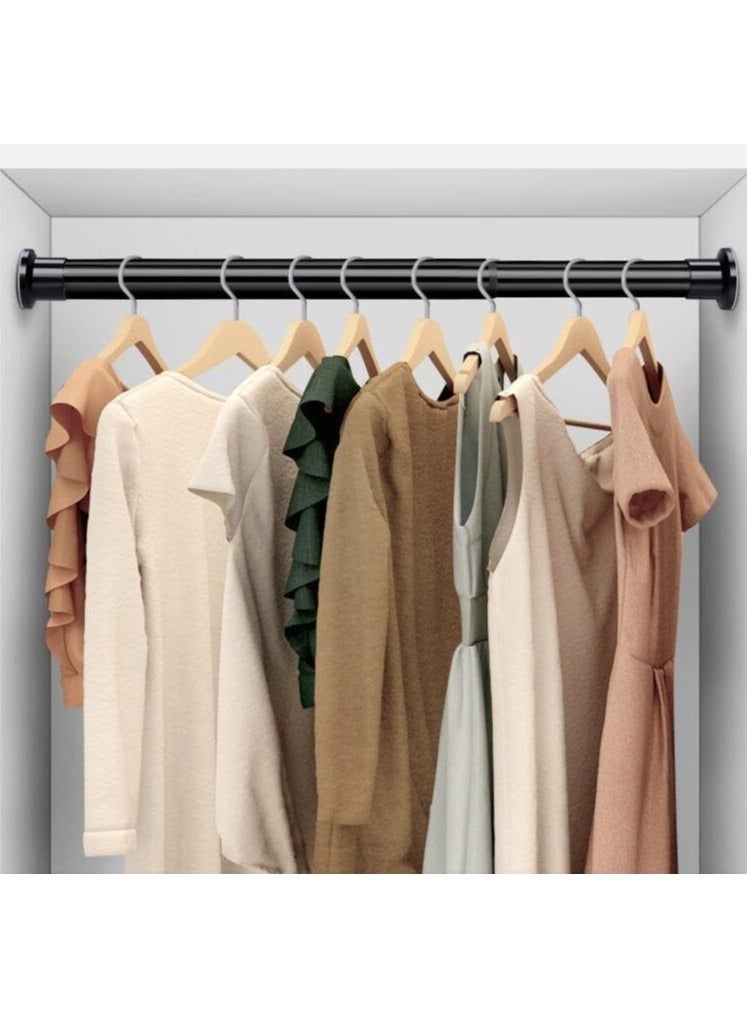 Bukela Tension Shower Curtain Rod Adjustable Window Curtain Rod Heavy Duty Closet Tension Rod Adjustable Hanging Clothes Organizer for Bathroom Wardrobe Balcony Closet Rods No Drilling Room Divider Rack - Image 4