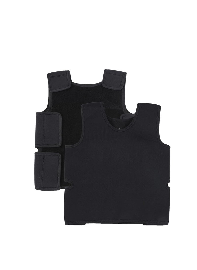 SYOSI Sensory Compression Vest for Kids, Deep Pressure Comfort for Autism, Hyperactivity, Weighted Vest for Sensory Needs, Mood Sensory Processing Disorder Vest Breathable, Form-Fitting, Kids - Black  - Image 5