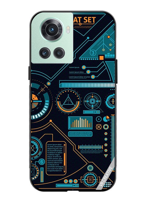 Protective Case Cover For OnePlus Ace Abstract Design Multicolour