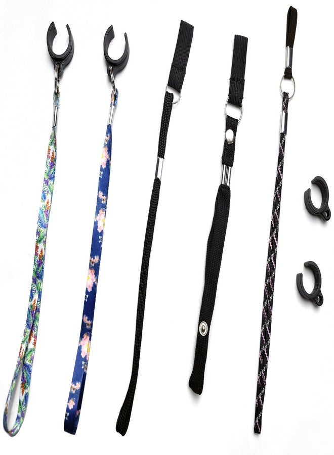 ComsenMed 5-Pack walking stick strap,walking stick straps for wrist,About 9 inches long,Five models of webbing.Single Wrist Strap Loop Lanyard,compatible 19 and 22.2MM walking Canes or Sticks. - Image 1