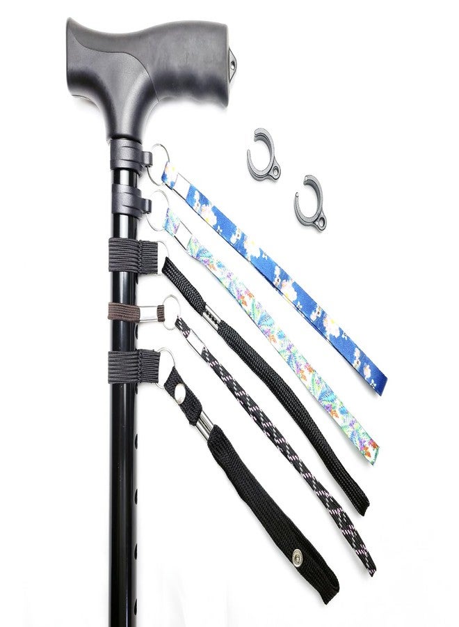 ComsenMed 5-Pack walking stick strap,walking stick straps for wrist,About 9 inches long,Five models of webbing.Single Wrist Strap Loop Lanyard,compatible 19 and 22.2MM walking Canes or Sticks. - Image 4