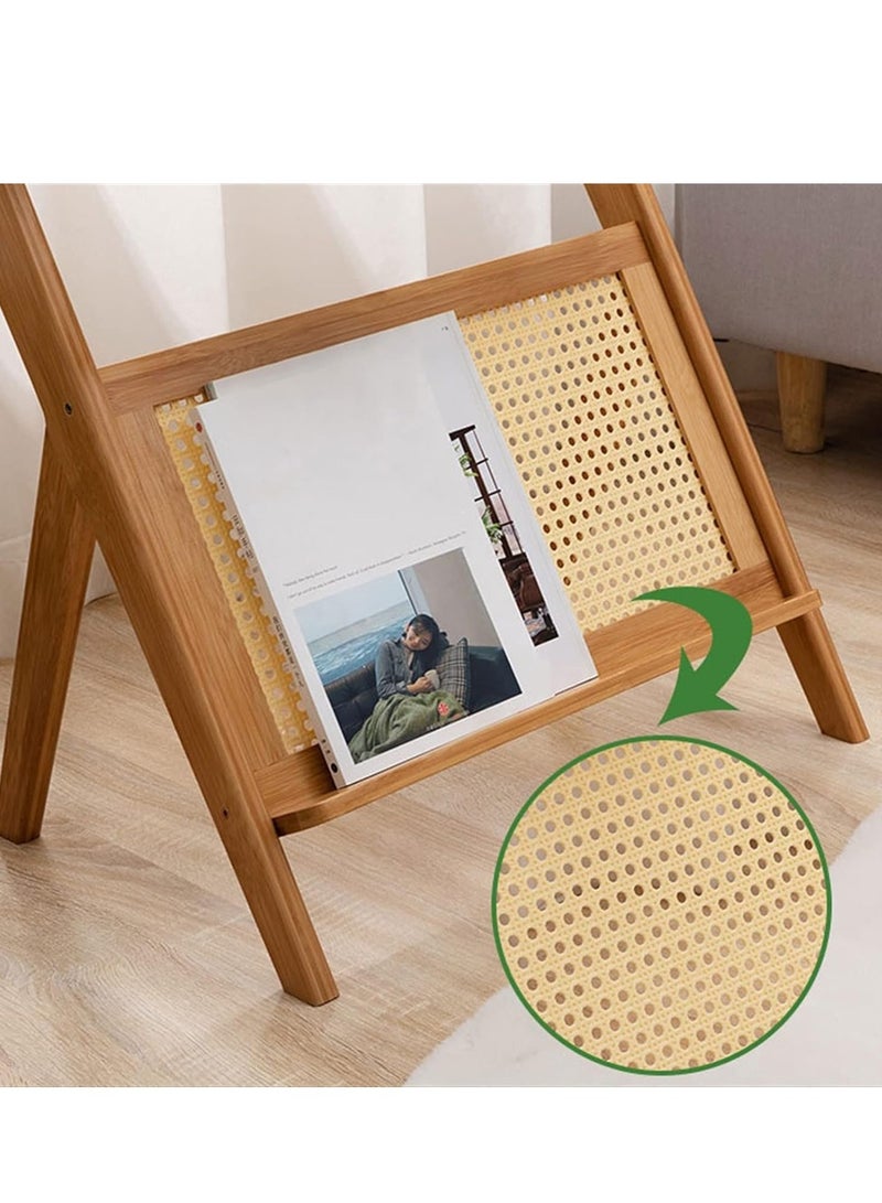 Generic 𝐅𝐅𝐃 Bamboo End Table - Eco-Friendly Bedside Table, Modern Accent Side Table with Storage, Minimalist Natural Bamboo Nightstand for Small Spaces, Living Room, and Bedroom  - Image 4