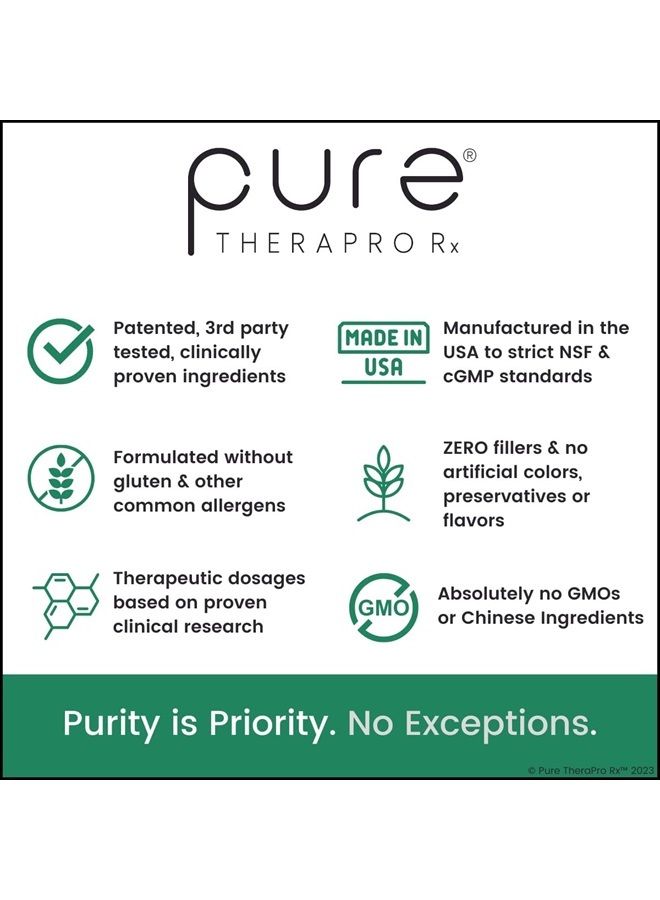 Pure Therapro Rx OncoProtect ES *HIGH DOSE* 60 VCaps | 100mg of Glucoraphanin "truebroc" Per Capsule | truebroc was Extensively Studied at Johns Hopkins | Includes Active Myrosinase | Zero Fillers, Vegan, Pharma Grade - Image 4
