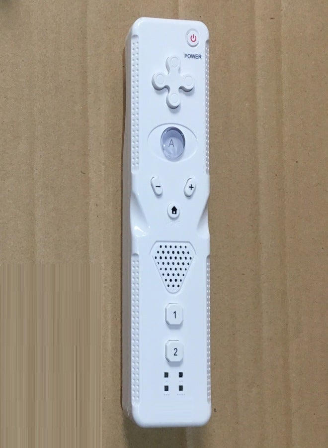 Game controller compatible with WII game console private model ordinary straight handle right handle black and white White + pearl cotton - Image 1