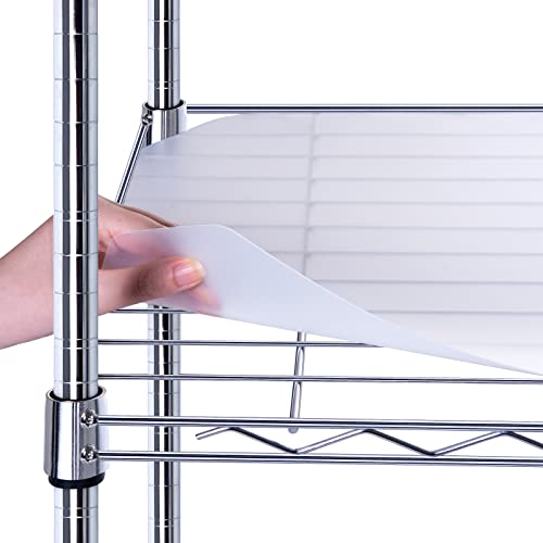 BRIAN  DANY Wire Shelf Liner 14 X 30 Heavy Duty Shelf Liners for Wire Shelving Waterproof Protector Mats Set of 4 Transparent