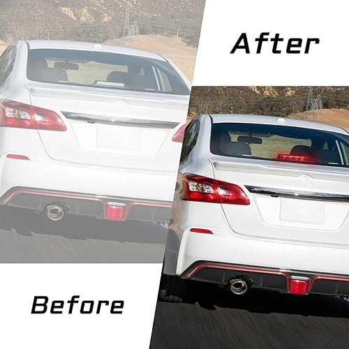 KEEGTBOX High Mount Stop Light LED 3rd Third Brake Light Assemblies Compatible with Nissan Sentra Sedan 2012 2013 2014 2015 2016 2017 2018 Rear LED Brake Lamp Direct Fit | Plug & Play - Image 3