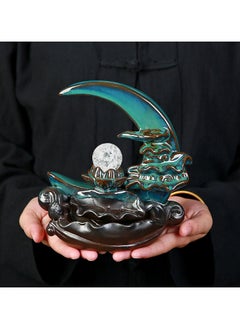 General Lotus pond moonlight incense burner for home indoor aromatherapy creative decorative ceramic incense burner helps you relax your body and mind  - Image 1