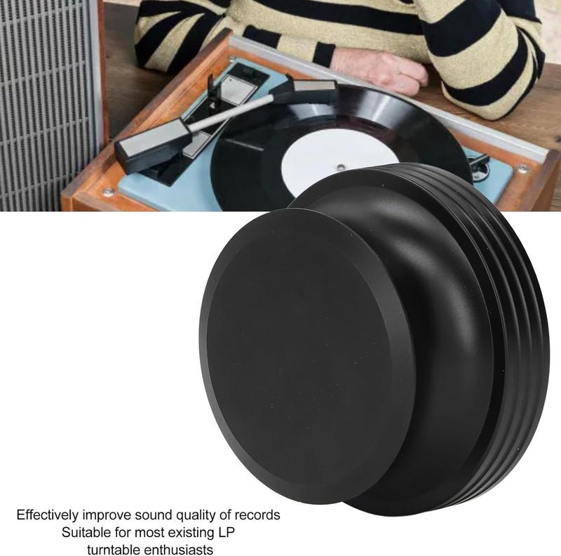Aluminum Record Weight Stabilizer, Record Turntable Clamp for LP Player, Heavy - Duty Center Clamp with Protective Base for Improved Sound Quality and Reduced Vibration - Image 5