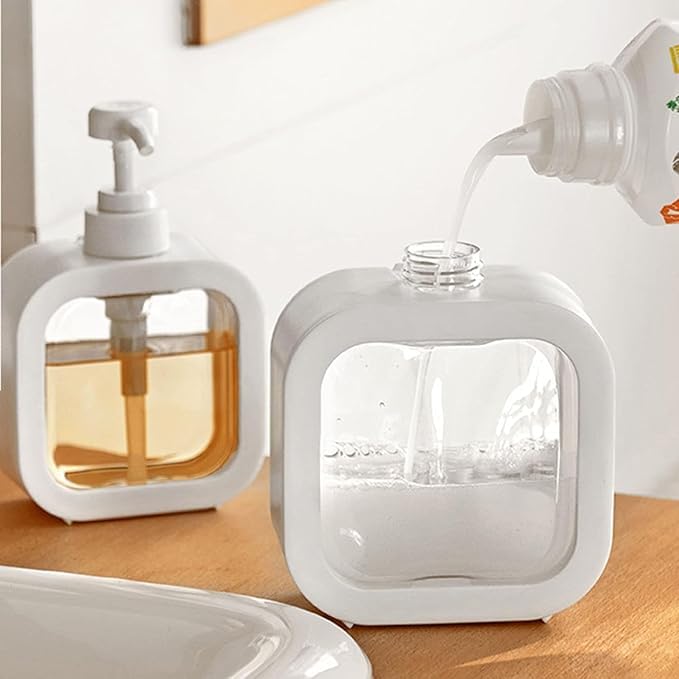 Kgeorix Handwash Soap Dispenser Bottle | Heavy-Duty ABS Plastic Refillable Pump for Bathroom, Kitchen, Sink & Wash Basin | Multipurpose for Liquid Soap, Shampoo & Shower Gel (1 Pc) (Multicolor) - Image 5