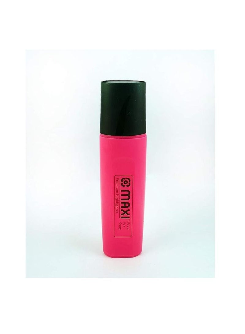 Maxi Maxi Super Fluorescent Premium Highlighter Box Of 10Pc Pink  - Image 2