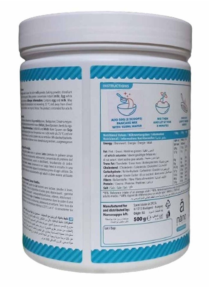 nano SUPPS - Nano Supps Protein Pancake Mix Vanilla Flavor 500g - Image 1
