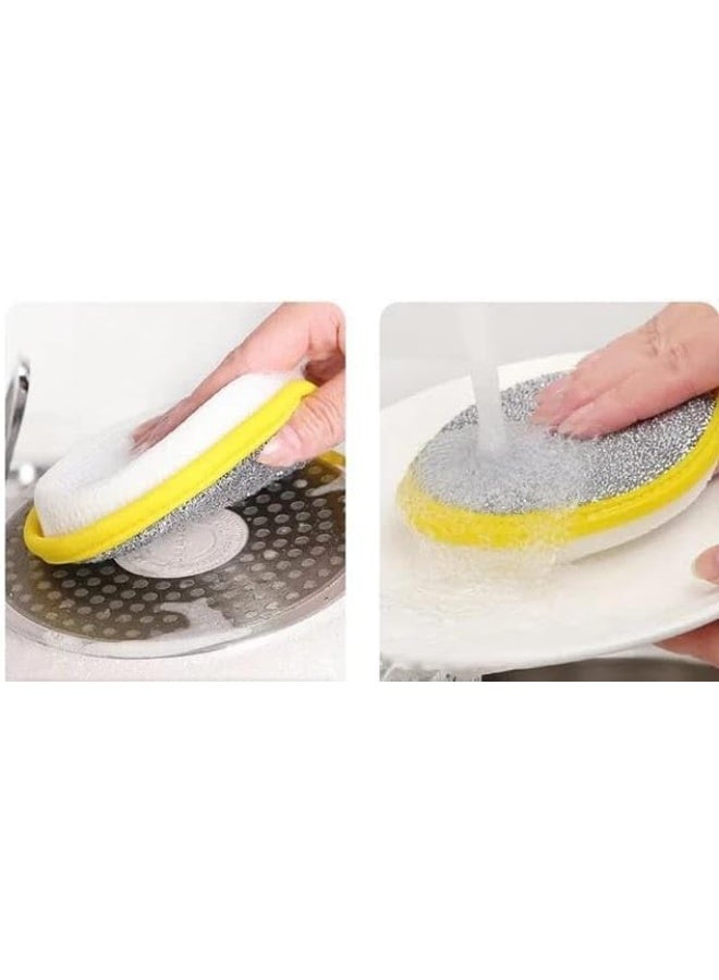 10 PCS Kitchen Scrub Sponge, Non-Scratch Dishwashing Pads, Double-Sided Cleaning Sponge for Pots, Pans & Kitchen Use - Image 4