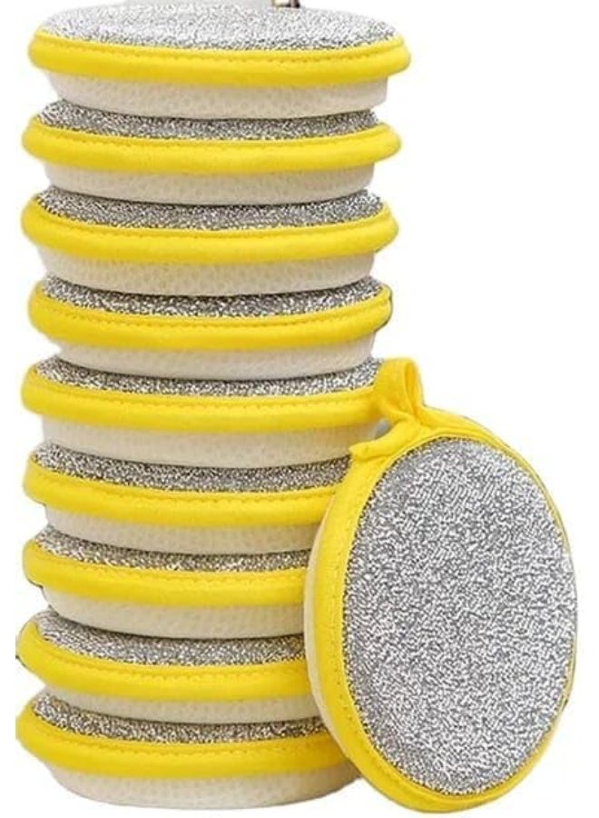 10 PCS Kitchen Scrub Sponge, Non-Scratch Dishwashing Pads, Double-Sided Cleaning Sponge for Pots, Pans & Kitchen Use - Image 2
