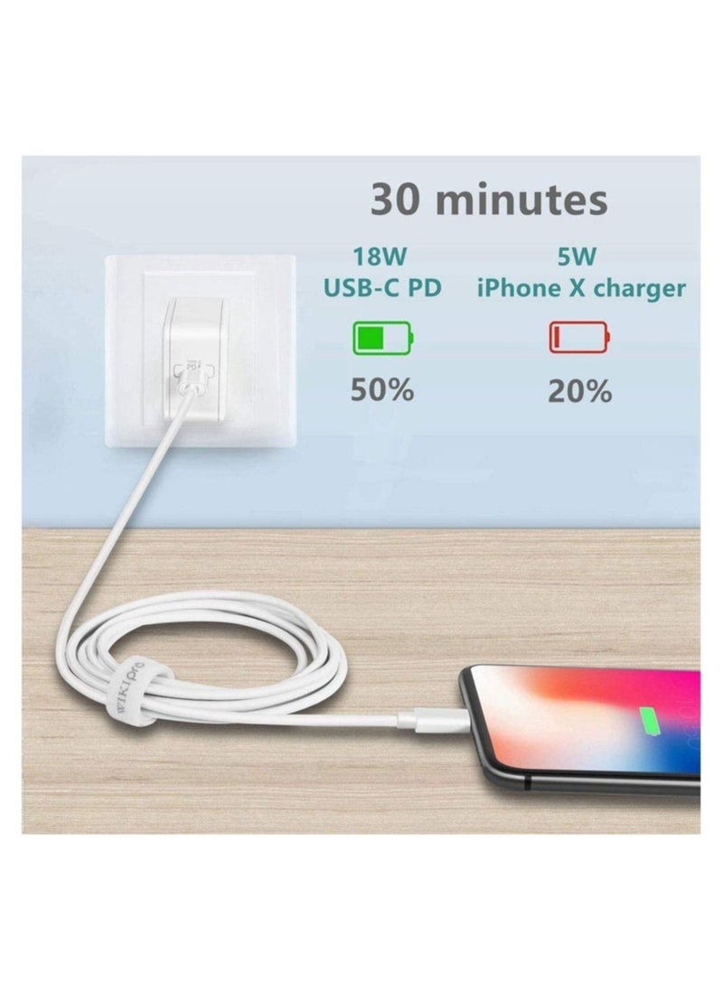 ELTRAZONE - Lightning Cable Fast Charging and Hi-Speed Syncing Cord Compatible with Apple iPhone X/XS/XR/XS Max/8/8 Plus/iPad - Image 1