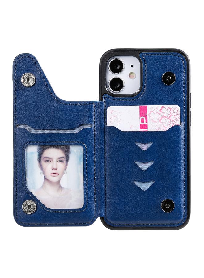 زبون جراب لهاتف iPhone 12 mini بنقش شجرة قطة، جراب واقٍ مقاوم للصدمات مع فتحات للبطاقات وإطار للصور وحامل - Image 5