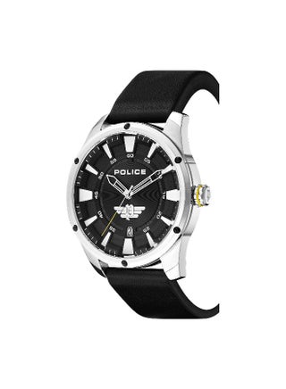 Men Fairhaven Black Leather Strap Analog Watch for Men, 48mm - view 2