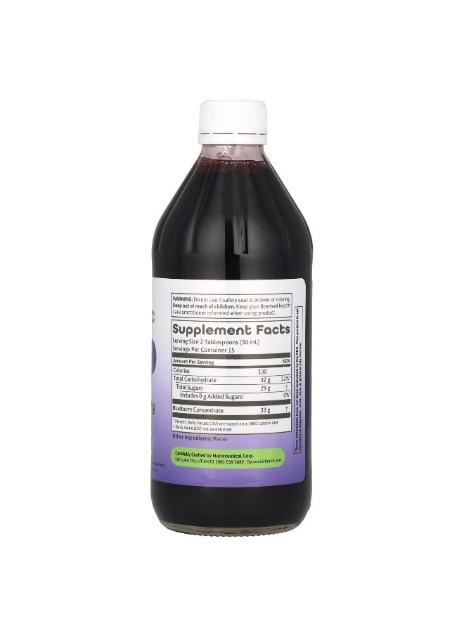 Dynamic Health Dynamic Health, Blueberry Concentrate, Glass, 16 fl oz (473 ml)  - Image 2