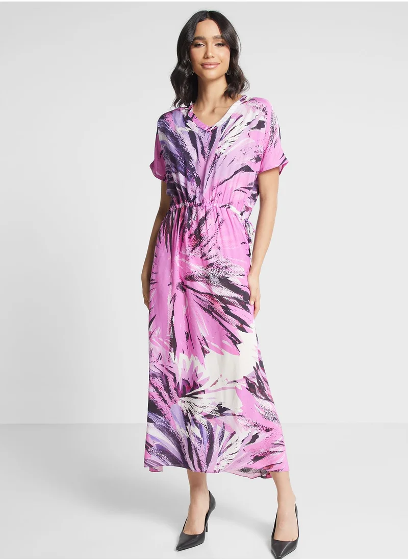 Nishat Linen Tie Detail Printed Kurti