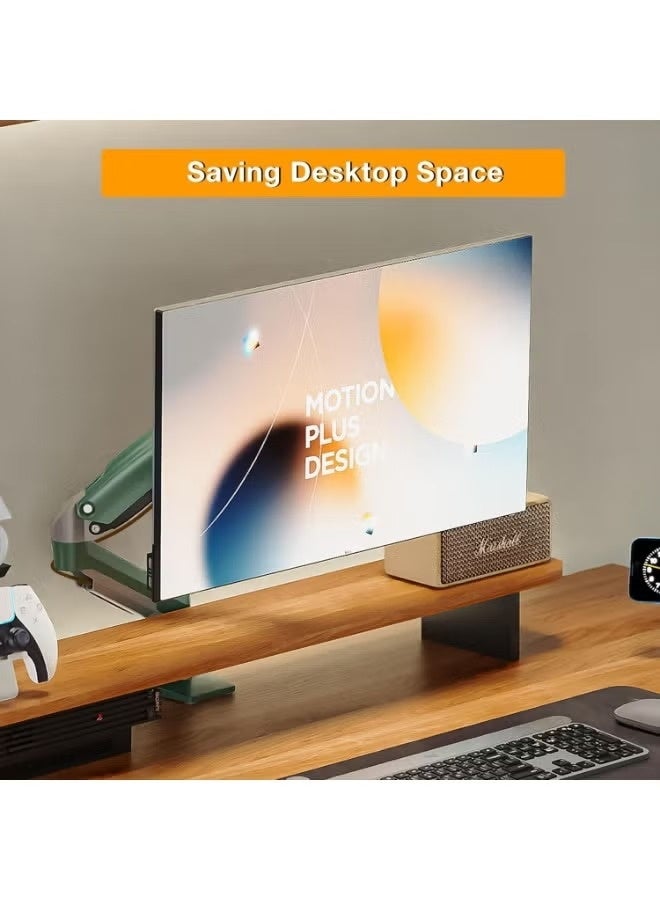 NB Ergonomic Universal Monitor Stand Single Arm Swivel Monitor Stand with Gas Spring Arm for 17-30 inch F80-XD (Lava Green) - Image 3