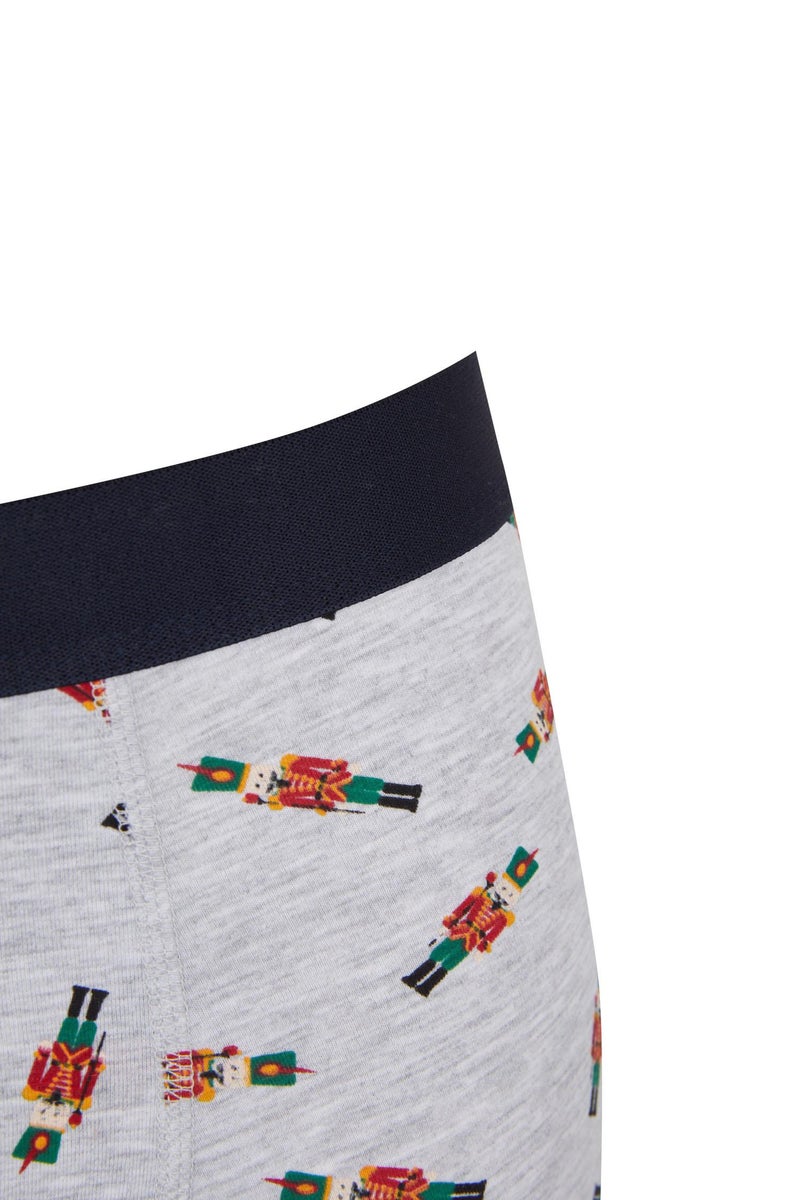 DeFacto Man Christmas Themed Regular Fit 3 Piece Boxers  - Image 3