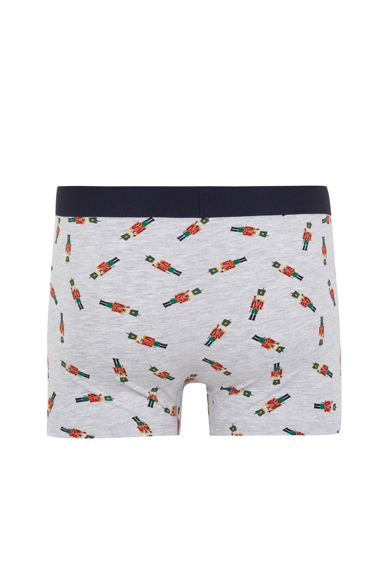 DeFacto Man Christmas Themed Regular Fit 3 Piece Boxers  - Image 5