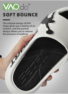 VAOdo Pillow Slippers for Men Non Slip Quick Drying Shower Slides Bathroom Sandals Ultra Cushion Thick Sole Suitable for Indoor and Outdoor  - Image 4