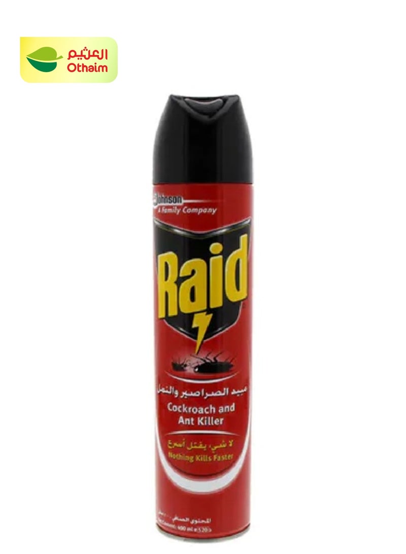 Raid Cockroach And Ant Killer, 400 ml