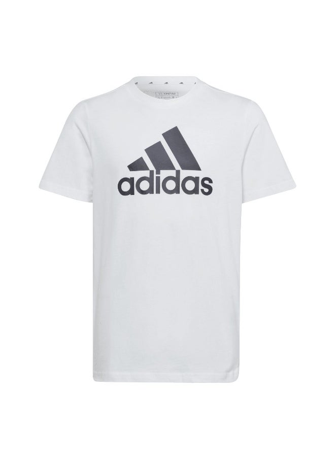 Adidas adidas U Bl Tee White Training T-Shirts 7-8Y  - Image 2