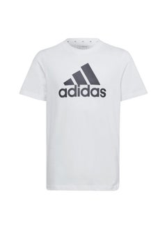 Adidas adidas U Bl Tee White Training T-Shirts 7-8Y  - Image 1
