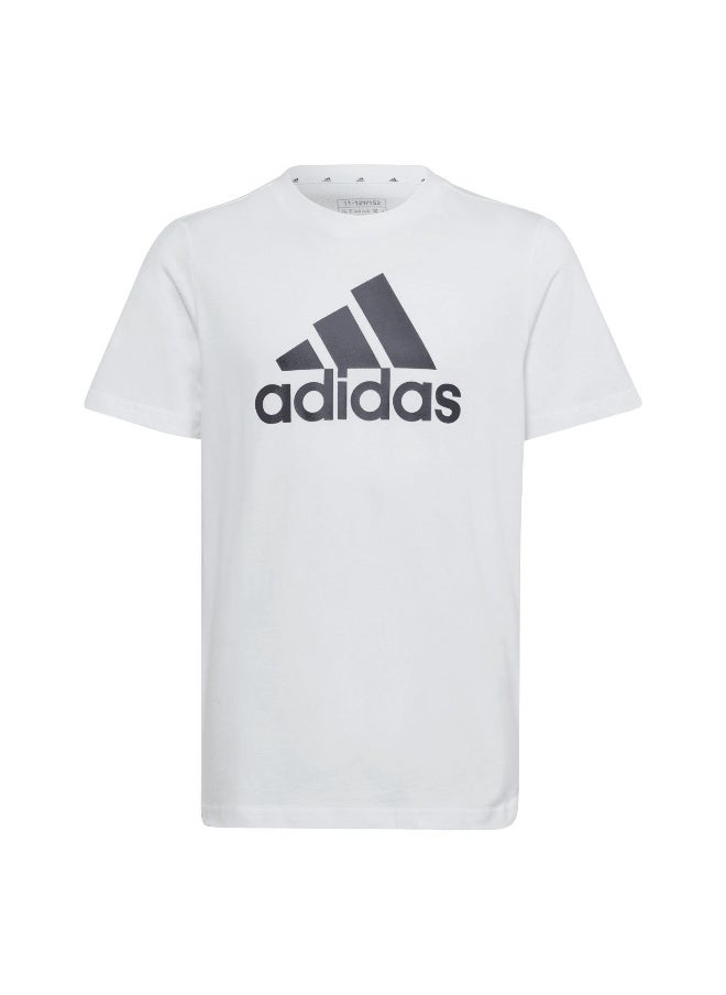 Adidas adidas U Bl Tee White Training T-Shirts 7-8Y  - Image 1