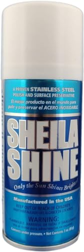 Sheila Shine Shiela Shine 3 Oz. Stainless Steel Cleaner and Polish Spray, Removes Grease, Fingerprints, Watermarks in Household, Kitchen Cleaner Spray for Stainless Steel Ideal for Appliances, Fridge, Sink, Stoves - Image 1