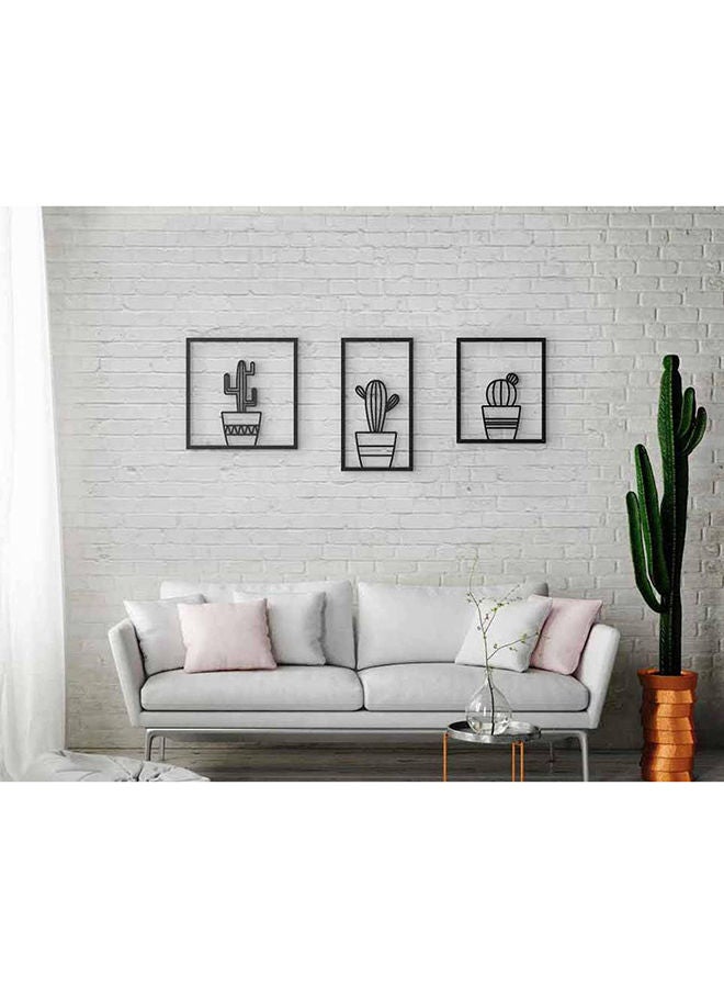 Set Of 3 Cactus Wall Decor  - Image 1