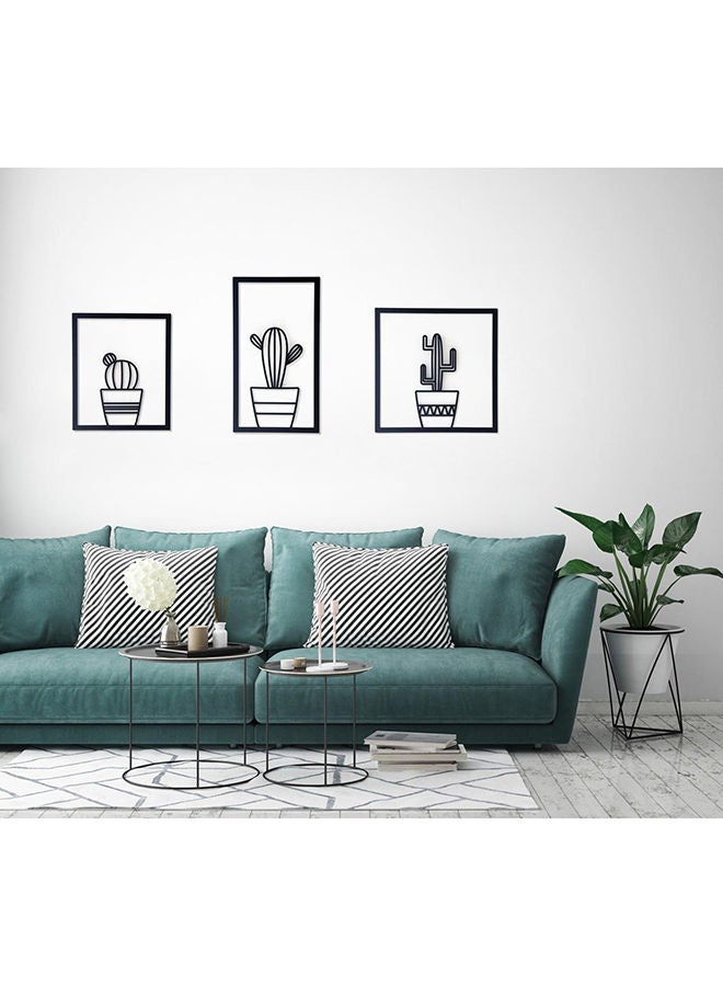 Set Of 3 Cactus Wall Decor  - Image 2
