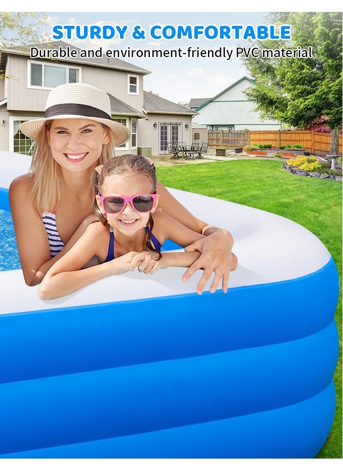 Gift For Kids Inflatable Swimming Pool,Inflatable Kiddie Pool Fun Outdoor Water Toys for Girls Boys  - Image 4