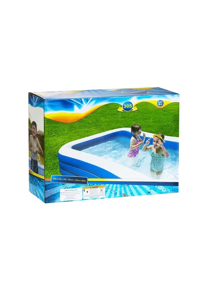 Gift For Kids Inflatable Swimming Pool,Inflatable Kiddie Pool Fun Outdoor Water Toys for Girls Boys  - Image 1