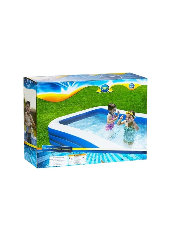 مسبح سباحة قابل للنفخ للأطفال، مسبح أطفال قابل للنفخ ألعاب مائية ممتعة في الهواء الطلق للبنات والبنين - Image 1