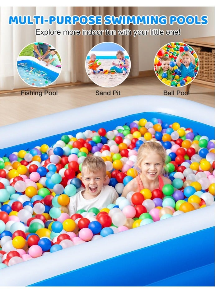مسبح سباحة قابل للنفخ للأطفال، مسبح أطفال قابل للنفخ ألعاب مائية ممتعة في الهواء الطلق للبنات والبنين - Image 3