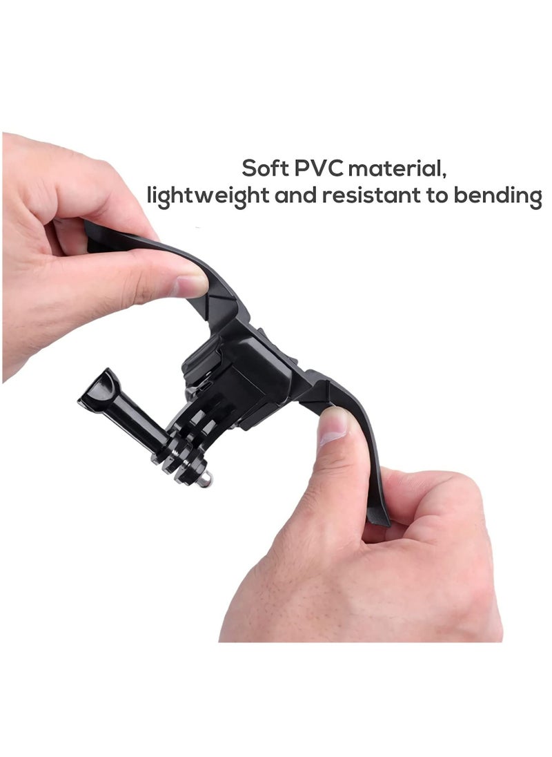 SYOSI - Motorcycle Helmet Chin Mount Kit for Gopro and Mobile Phone, Helmet Adhesive Mount with Phone Clip for GoPro Hero 10/9/8/7/6/5, for DJI Osmo Action, Action Camera, and Smartphone - Image 1
