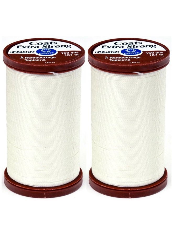 & Clark 2-Pack - S964-8010 Extra Strong Upholstery Thread, 150-Yard, Natural