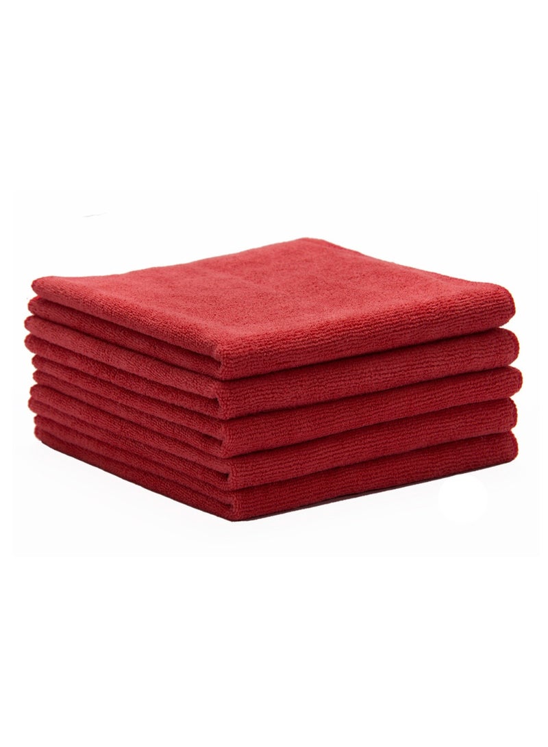 5 قطع من قماش التنظيف المصنوع من الألياف الدقيقة بطول 40 سم، مناسبة لتنظيف المنزل والمطبخ والسيارة. - Image 1