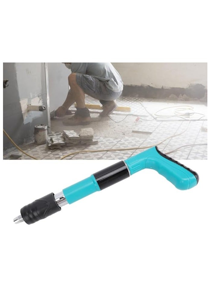 Concrete Nail Gun Kits with 100pcs Nails, 5 Speed Adjustable Manual Steel Nail Gun Tool, Wall Fastening Power Tool, Portable Nail Shooting Machine, Wall Anchor Wire Slotting Device  - Image 3