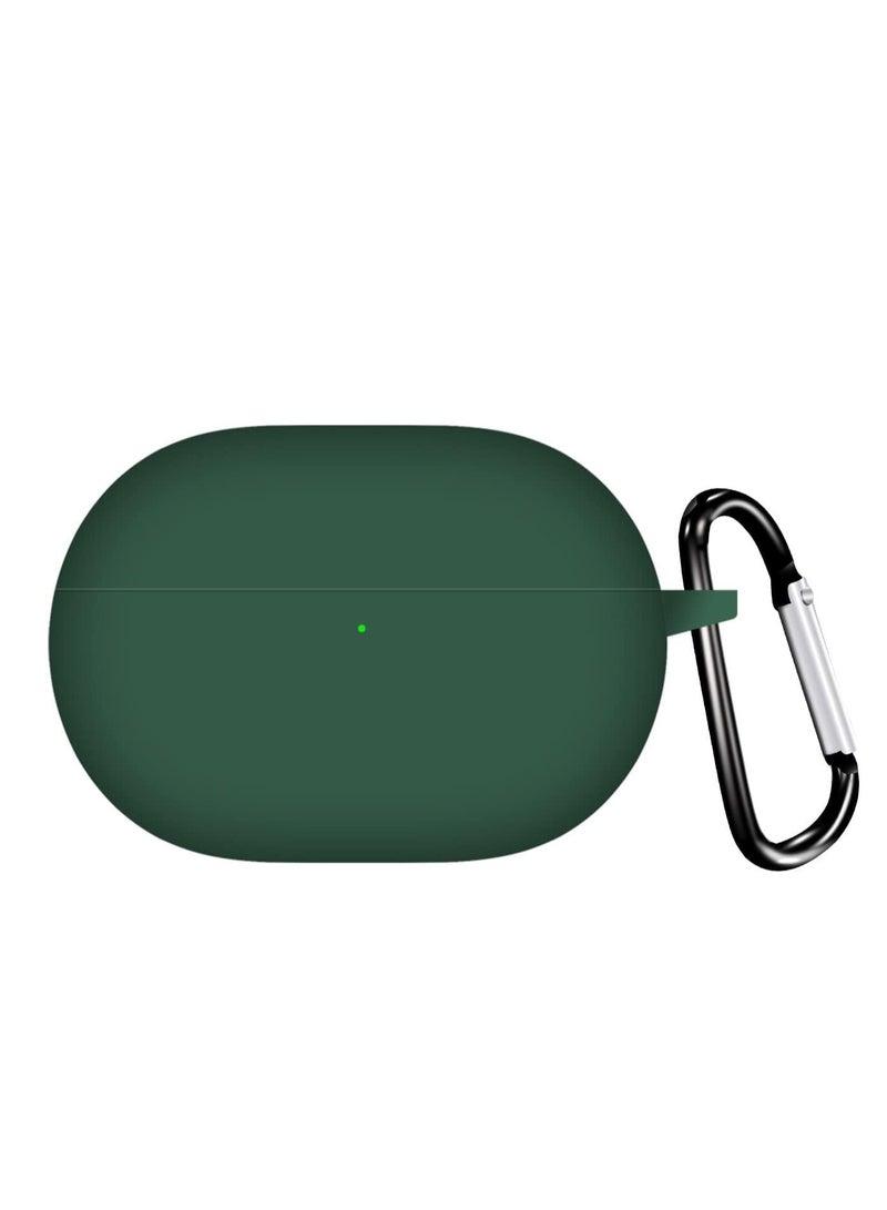 Silicone Case Compatible with Oraimo FreePods Lite OTW 330 Earbuds, Soft Protective Silicone Case Cover with Carabiner, Shockproof Anti-Scratch Sleeve for Oraimo FreePods Lite Wireless Earphones – Black