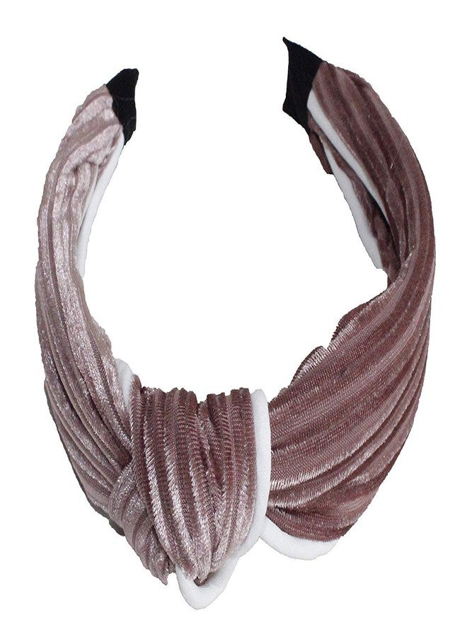 AASA Super Soft Cute Knot Bow Glitter Headband Hair Accessory for Women (Multicolour) - Image 3