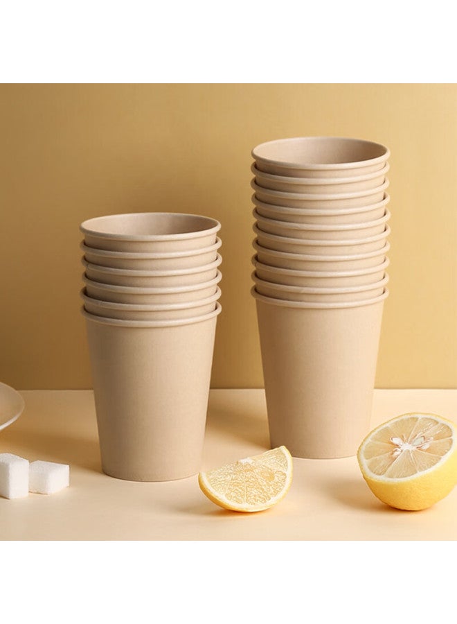 Sodolike Shangdao Paper Cups, Disposable Cups, 250ml, Thickened, 100 Pieces, Bamboo Pulp, Natural Color, No Printing, 9 Ounces - Image 3