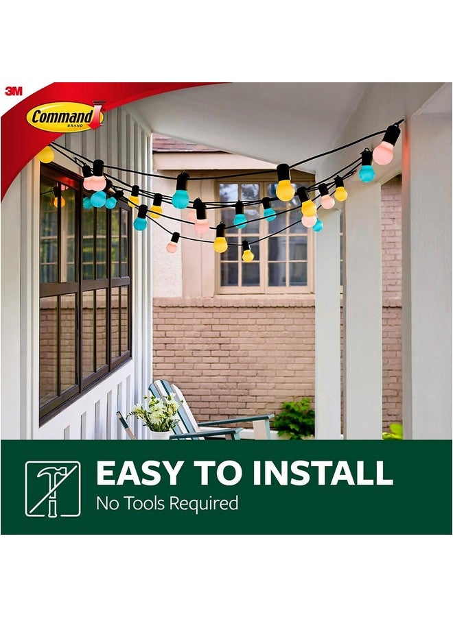 Command Outdoor Light Clips 16 Clips 20 Strips Water Resistant Adhesive (17017Clr Awes) Clear (17017Clr Aw E) - Image 4
