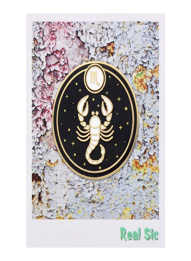 REAL SIC Astrological Sign Pin - Star Sign/Astrology Enamel Pins, Lapel Pins for Birth Sign, Great Gift for Anyone, Perfect Accessory for Jackets, Hats, Backpacks & Tops (Scorpio) - Image 2