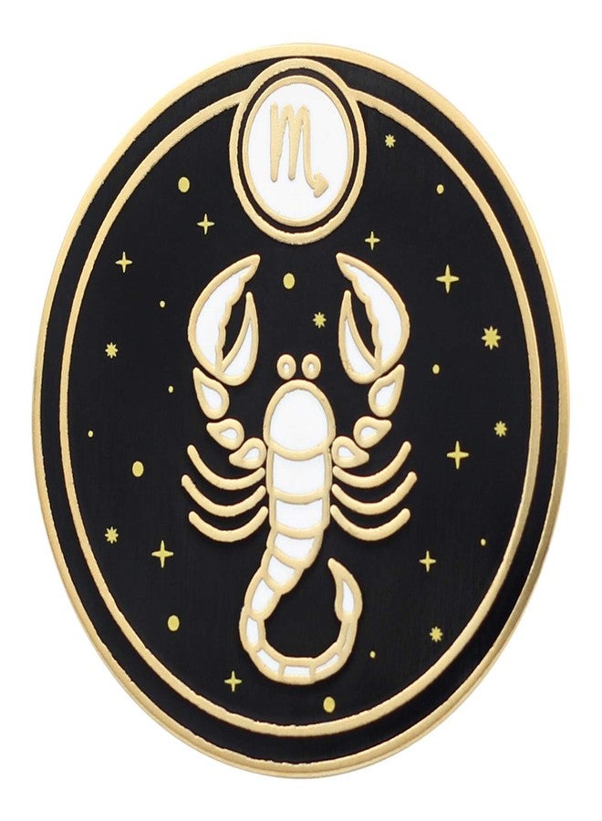 REAL SIC Astrological Sign Pin - Star Sign/Astrology Enamel Pins, Lapel Pins for Birth Sign, Great Gift for Anyone, Perfect Accessory for Jackets, Hats, Backpacks & Tops (Scorpio) - Image 1