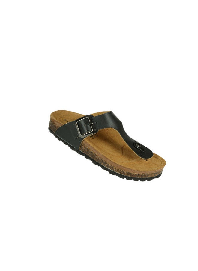 BiOCHIC - Biochic Ladies Slim Thong Sandals 012-445 31830Q-Black - Image 1