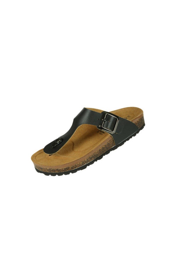 BiOCHIC - Biochic Ladies Slim Thong Sandals 012-445 31830Q-Black - Image 1